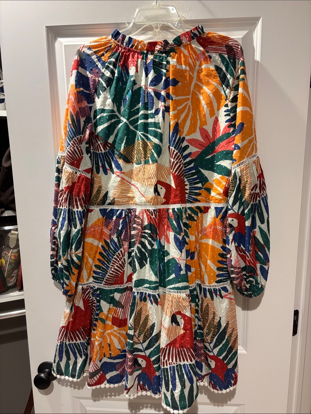 FARM Rio Multicolor Parrot & Leaf Tiered Dress - Picture 3 of 3